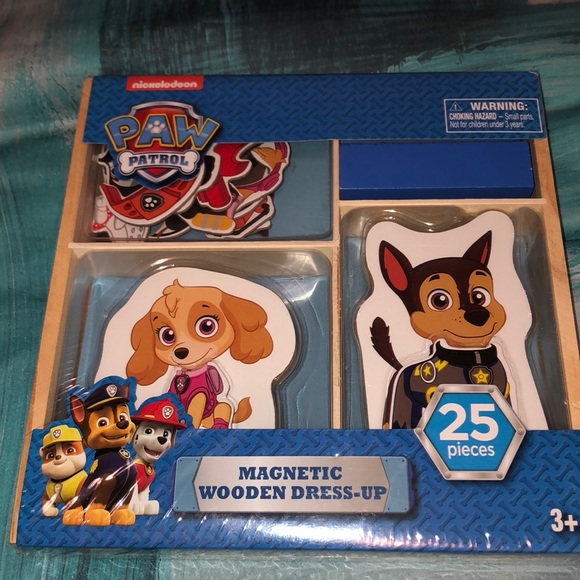 Paw Patrol Other - Paw patrol magnetic wooden dress up box Paw Patrol Other - Paw patrol magnetic wooden dress up box